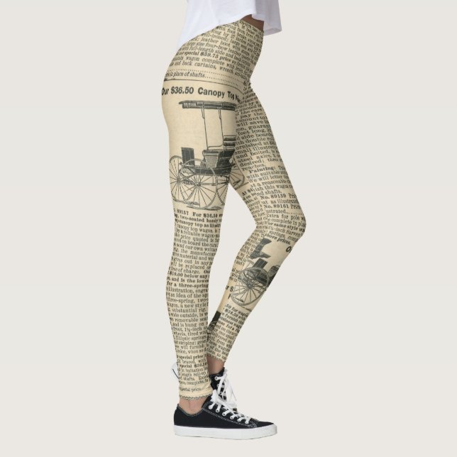 Leggings Motif de presse numérique pour femmes (Droite)