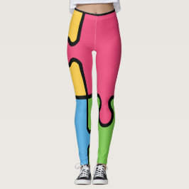 Leggings Motif de puzzle frappant