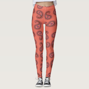 Leggings motif de red paisley