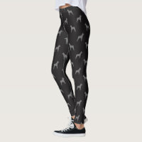 Motif de silhouettes de Pinscher miniature