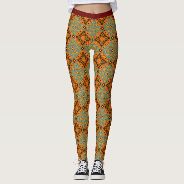 Leggings Motif de style médiéval (Devant)