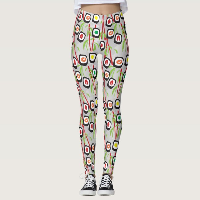 Leggings Motif de sushi (Devant)