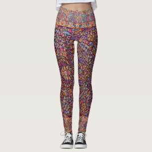Leggings Motif de tapis persan coloré