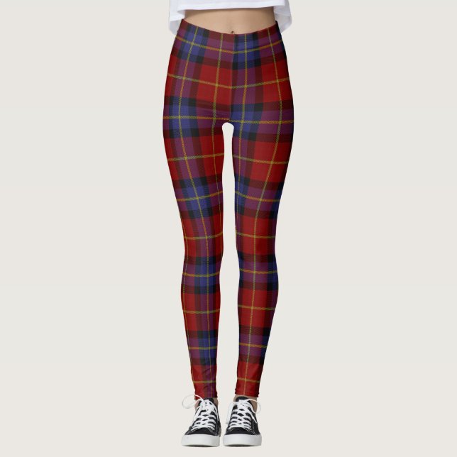 Leggings Motif de tartan (Devant)