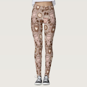 Leggings Motif de tasse de café cosy (6)