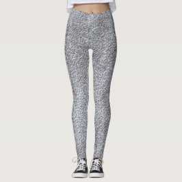 Leggings Motif de texture en pierre gris foncé en béton