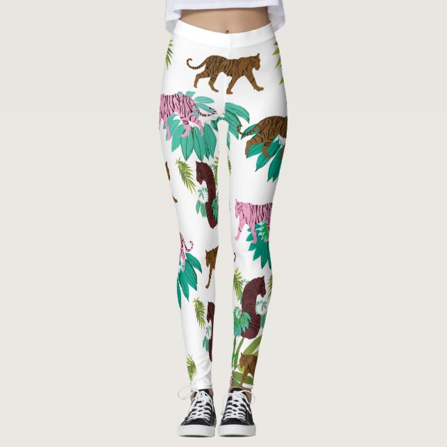 Leggings Motif de tigres (Devant)