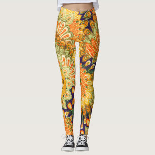 Leggings motif de tissu vintage : texture de gros plan.