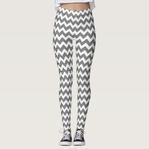 Leggings Motif de zigzag géométrique