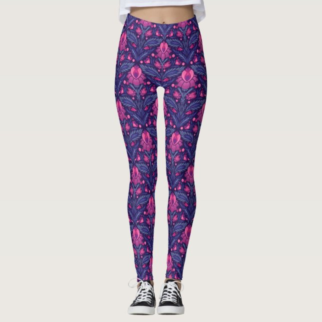 Leggings Motif décoratif avec coeur (Devant)