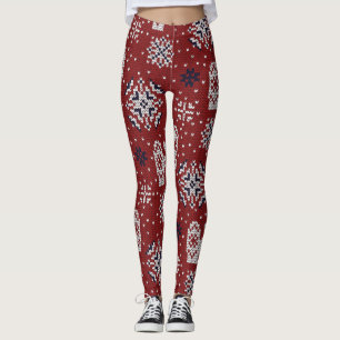 Leggings Motif décoratif de Noël d'hiver