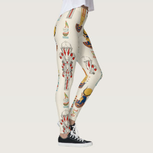 Leggings Motif décoratif égyptien antique sans couture