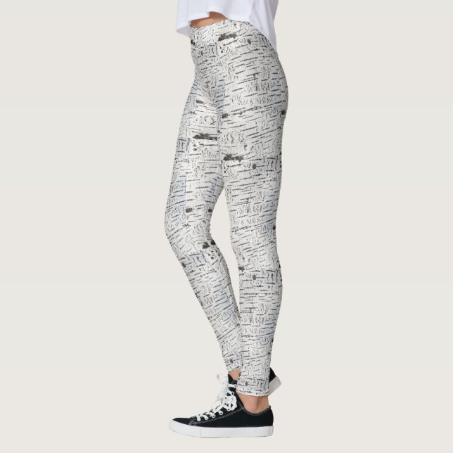 Leggings Motif d'écorce de bouleau (Gauche)