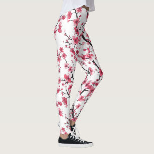 Leggings Motif délicieux en fleur de cerisier