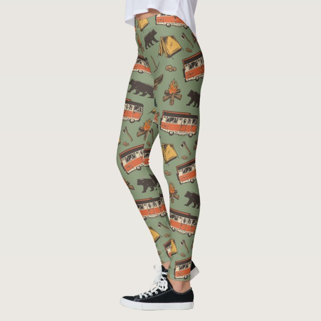 Leggings Motif des aventures du camp d'entraînement (Gauche)