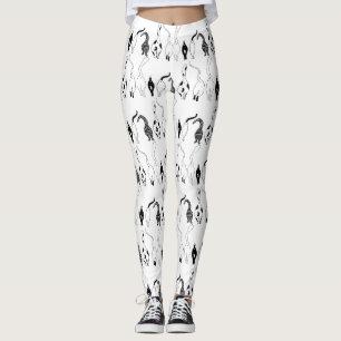 Leggings Motif des boutons de chat