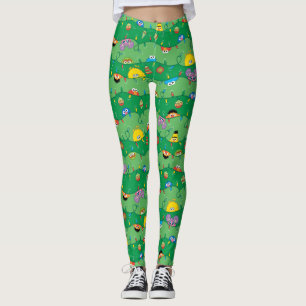 Leggings Motif des lumières de Noël de la rue Sésame