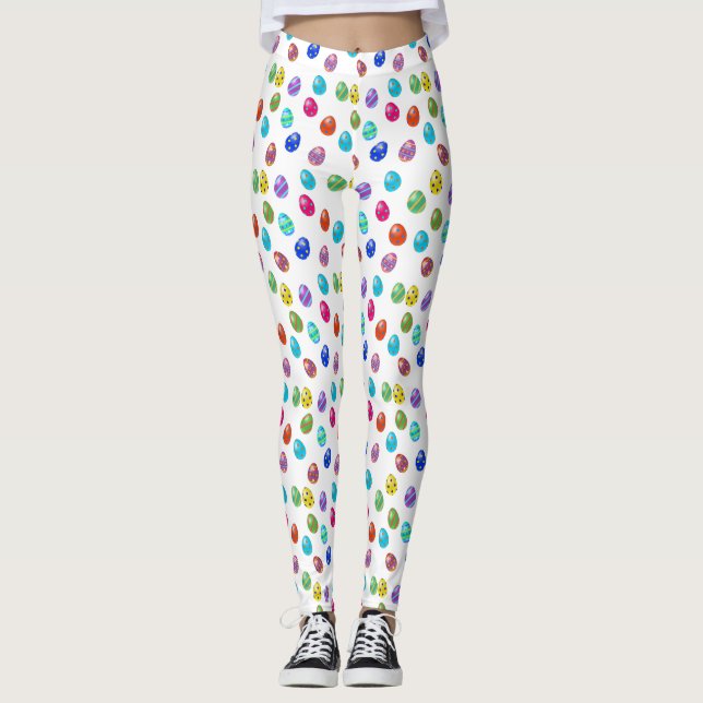 Leggings Motif des oeufs de Pâques (Devant)