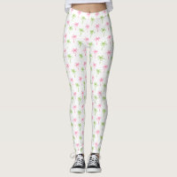 Motif des palmiers roses et verts