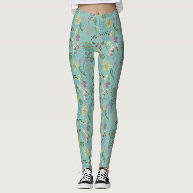 Leggings Motif d'été (Devant)
