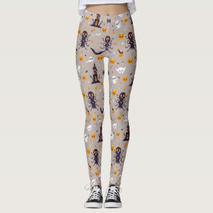 Leggings Motif d'Halloween Éffrayant