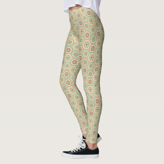 Leggings Motif d'hexagone de sud-ouest d'étape | de Geo de (Gauche)