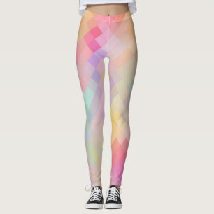 Leggings Motif diamant moderne géométrique coloré #13