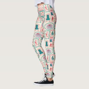 Leggings Motif d'icône Elf Holiday