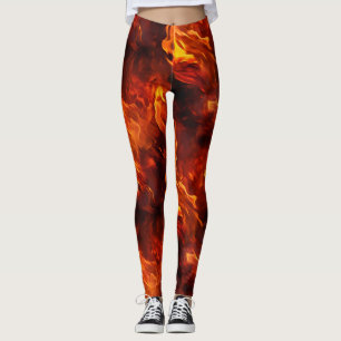 Leggings Motif d'incendie