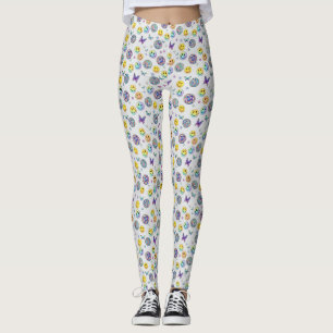 Leggings Motif disco rétro coloré