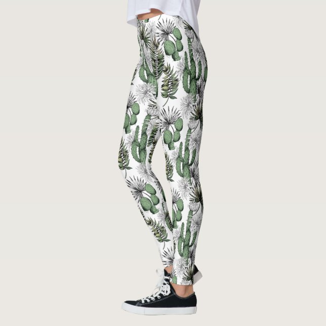 Leggings Motif du désert de Cactus (Gauche)