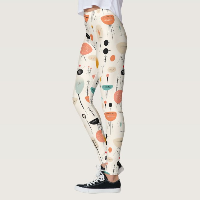 Leggings Motif du milieu du siècle (Gauche)