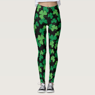Leggings Motif du trèfle de Saint-Patricks