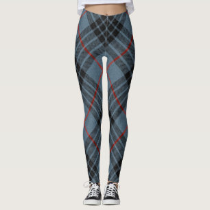 Leggings Motif écossais de MacKay Blue Tartan Plaid