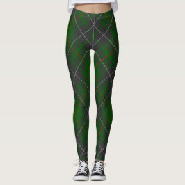 Leggings Motif écossais de tartan de plaid vert