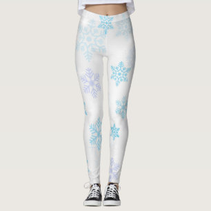 Leggings Motif élégant de flocon de neige