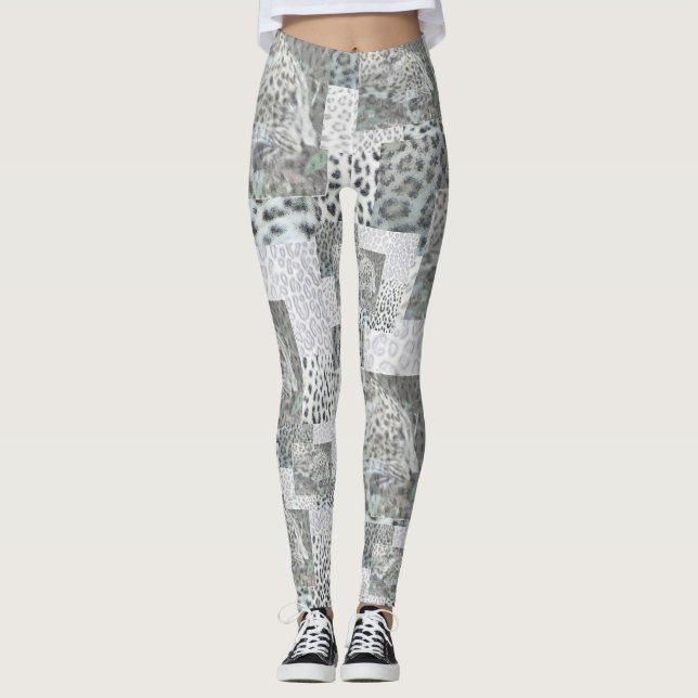 Leggings Motif Empreinte de léopard Leging (Devant)