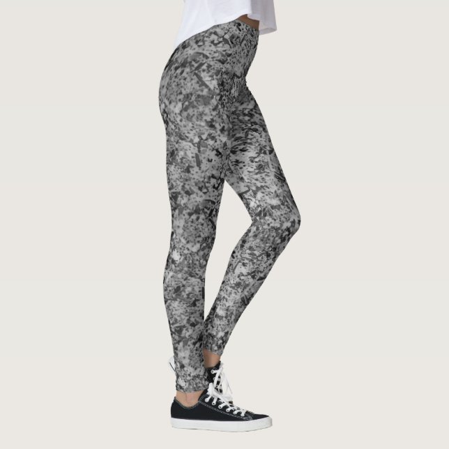 Leggings Motif en marbre de granit Abstrait en pierre (Droite)