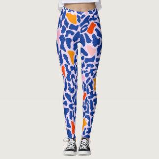 Leggings motif en mosaïque Abstraite