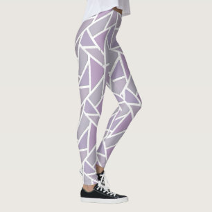 Leggings Motif en mosaïque de lavande