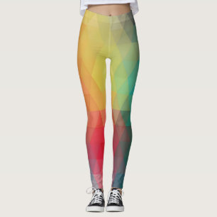 Leggings Motif en verre néon coloré