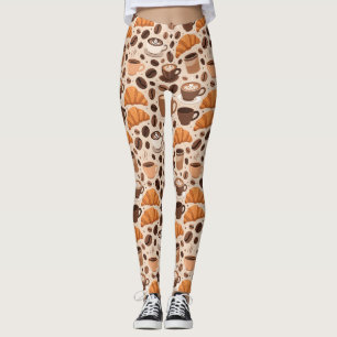 Leggings Motif esthétique de café moderne