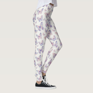 Leggings Motif esthétique pastel rêveur de papillon