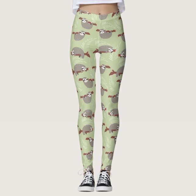 Leggings Motif fentes mignonnes (Devant)