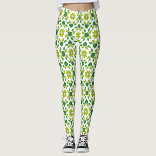 Leggings Motif Feuille, Motif De Feuilles, Feuilles Verts
