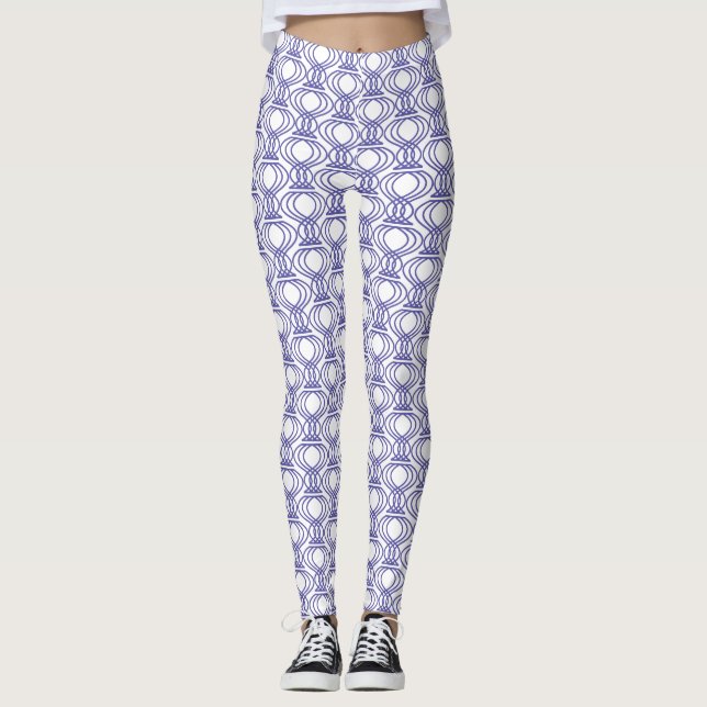 Leggings Motif final bleu (Devant)