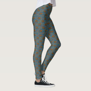 Leggings Motif floral de l'ours