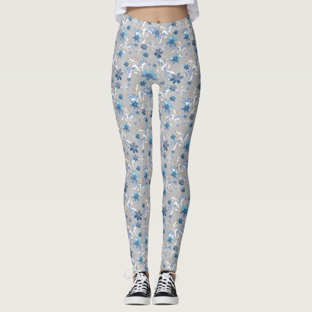 Leggings Motif floral mignon, fleurs, motif floral (Devant)