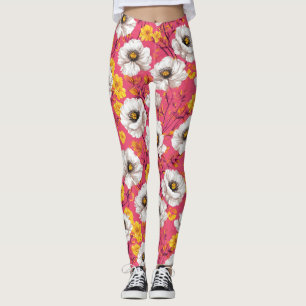 Leggings Motif floral vibrant