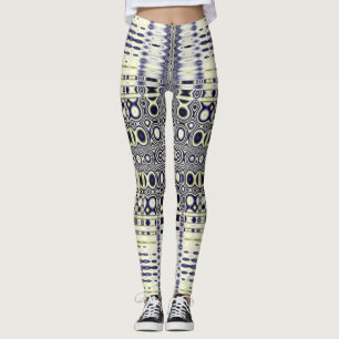 Leggings Motif fractal de l'illusion optique